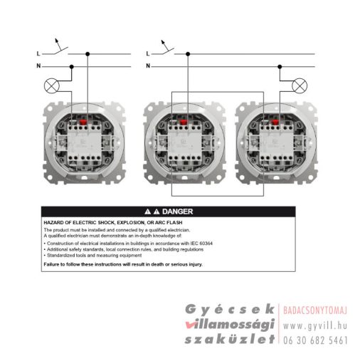 Schneider Sedna IP44 Váltókapcsoló (106) fehér 