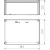 OBO Kötődoboz T350 OE 285x201x120 IP66 zárt