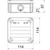 OBO Kötődoboz T60 114x114x57 IP66