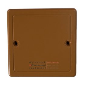 Kopos Doboztető 81x81 világosbarna falon kívüli