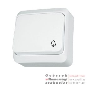   Schneider Prima Falon kívüli Egypólusú nyomó kapcsoló (101N) fehér