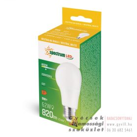 Spectrum GLS / E27 / 9 W /  820 lm / Természetes fehér
