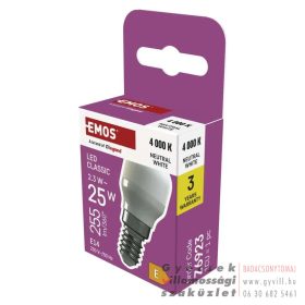   Emos hűtőszekrény izzó ST26 / E14 / 2,3 W (25 W) / 255 lm / természetes fehér