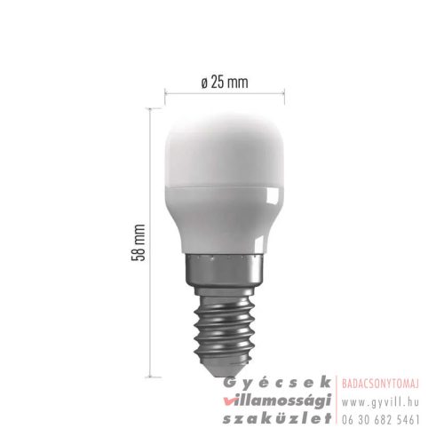 Emos hűtőszekrény izzó ST26 / E14 / 2,3 W (25 W) / 255 lm / természetes fehér
