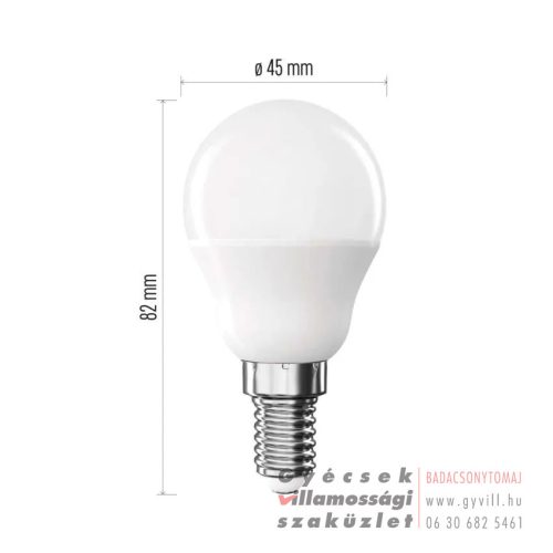 Emos Classic Mini Globe / E14 / 4,2 W (40 W) / 470 lm / Természetes fehér