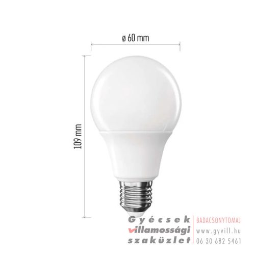 Emos Classic A60 / E27 / 9,5 W (75 W) / 1055 lm / meleg fehér