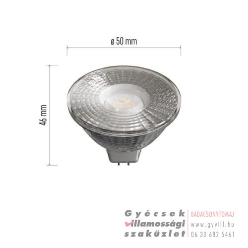 Emos Classic MR16 / GU5,3 / 4,5 W (31 W) / 380 lm / természetes fehér