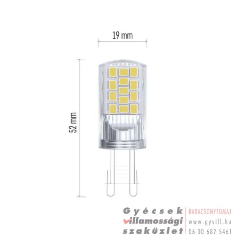 Emos Classic JC / G9 / 4 W (40 W) / 470 lm / természetes fehér